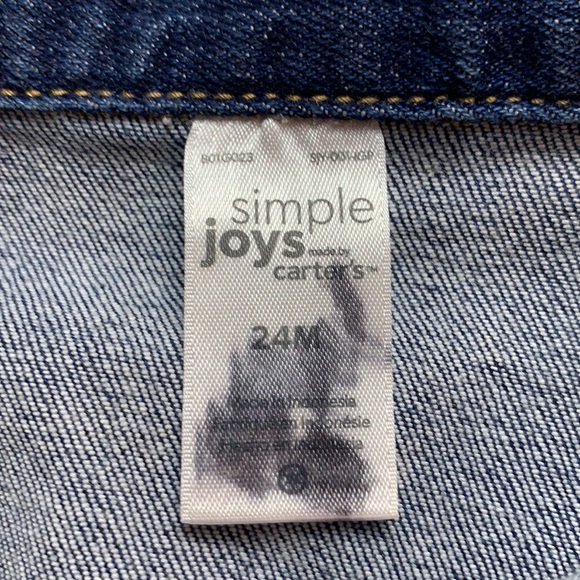 Simple Joys by Carter's Toddler Girls' Denim Jacket 24M - Picture 6 of 15